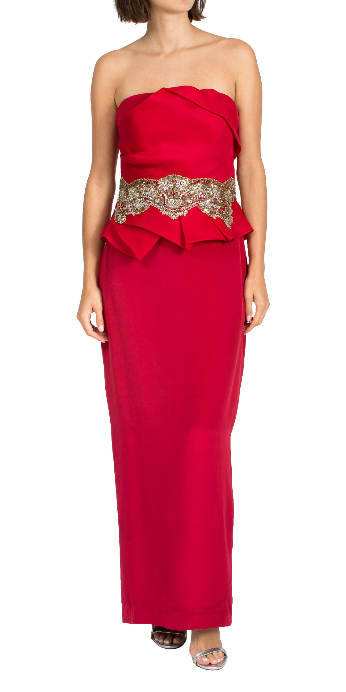 Marchesa Notte - embellished strapless gown | Formal Wedding Dresses Rental  | Dubai Rent a Dress - Designer-24 [D24]