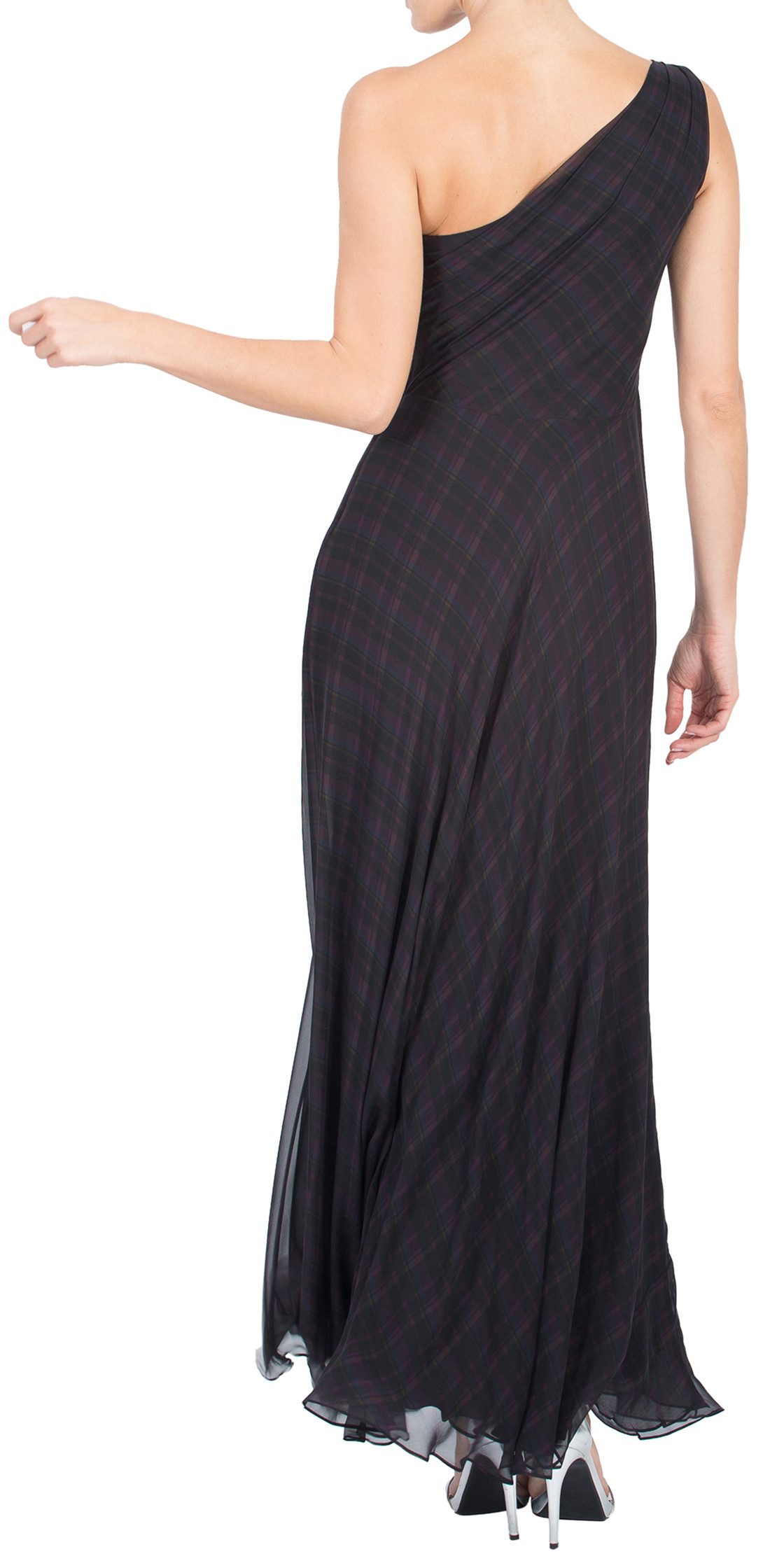 Lauren One Shoulder Chiffon Dress
