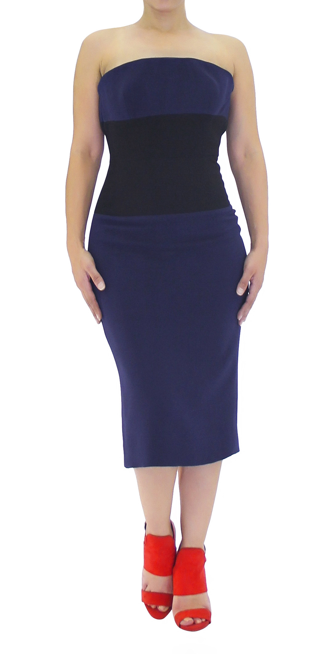 Victoria Beckham Two-Tone Midi | Cocktail Dress Rental | Lebanon Rent a  dress - Designer-24.com [D24]