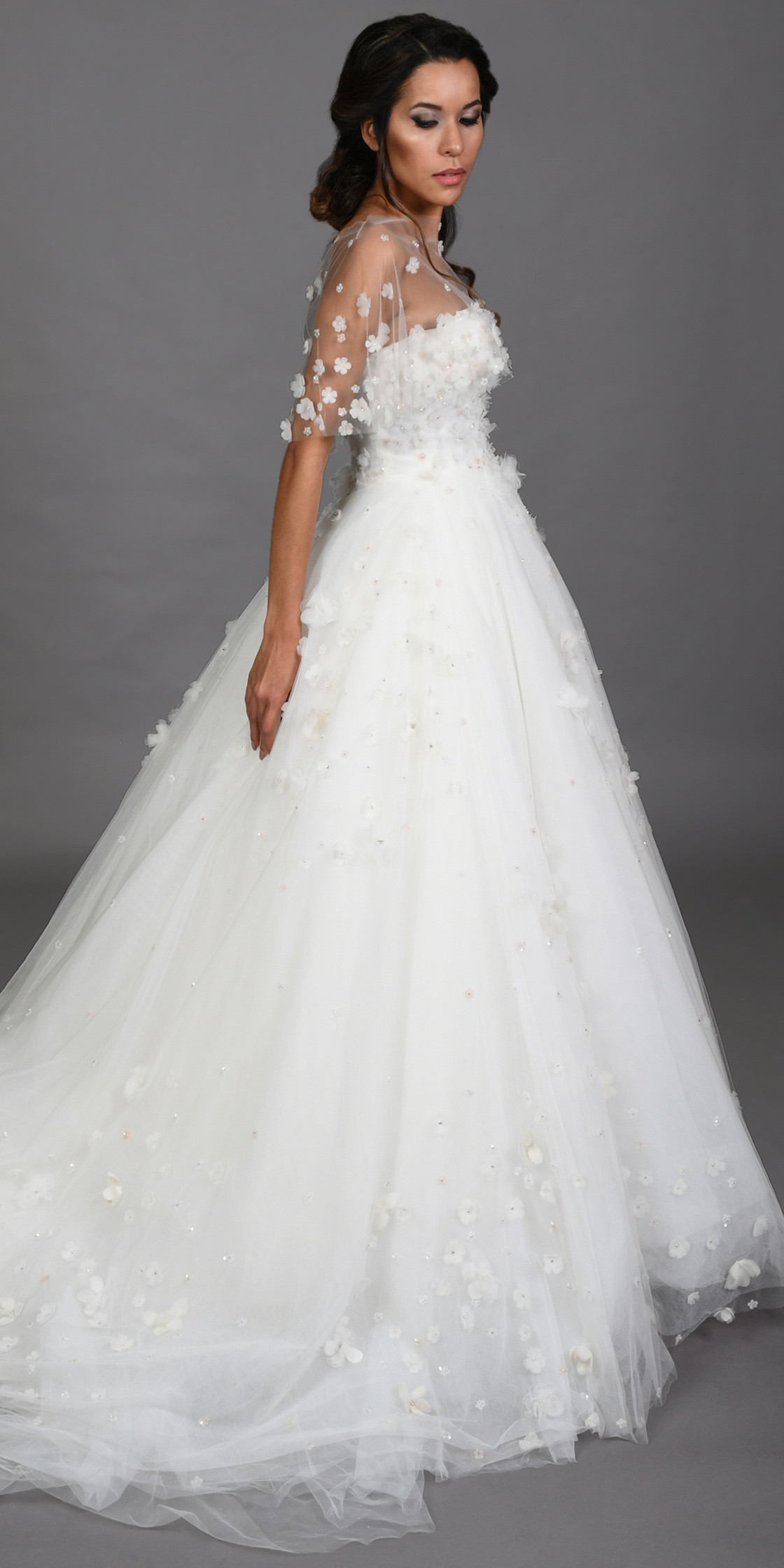 Zuhair Murad Strapless Tulle Gown Wedding Dress Rental Lebanon